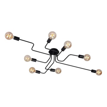 Briloner 2888-085 - Prisadený luster FARETTO 8xE27/60W/230V čierna