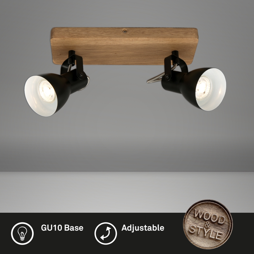 Briloner 2902-025 - Bodové svietidlo SPOT 2xGU10/35W/230V