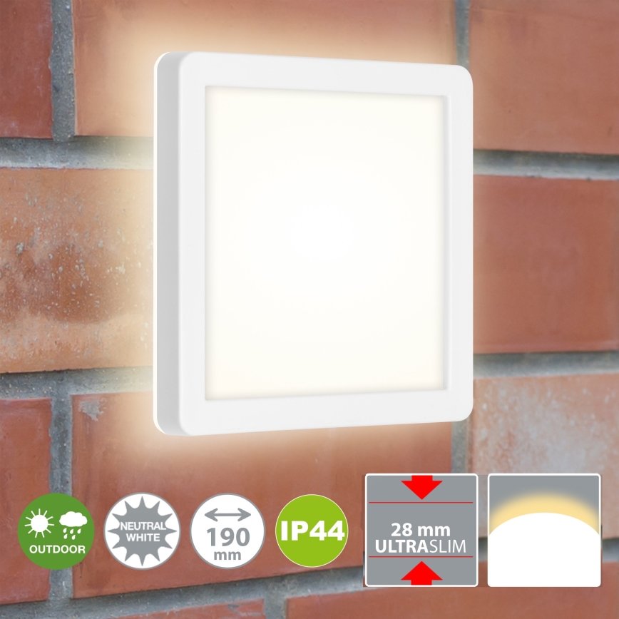 Briloner 3010-016 - LED Stropné svietidlo LED/8W/230V 19x19 cm biela IP44