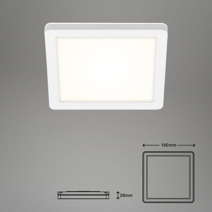 Briloner 3010-016 - LED Stropné svietidlo LED/8W/230V 19x19 cm biela IP44