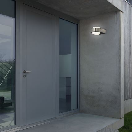 Briloner 3035-012- LED Vonkajšie nástenné svietidlo HANAU LED/6,5W/230V IP44 matný chróm