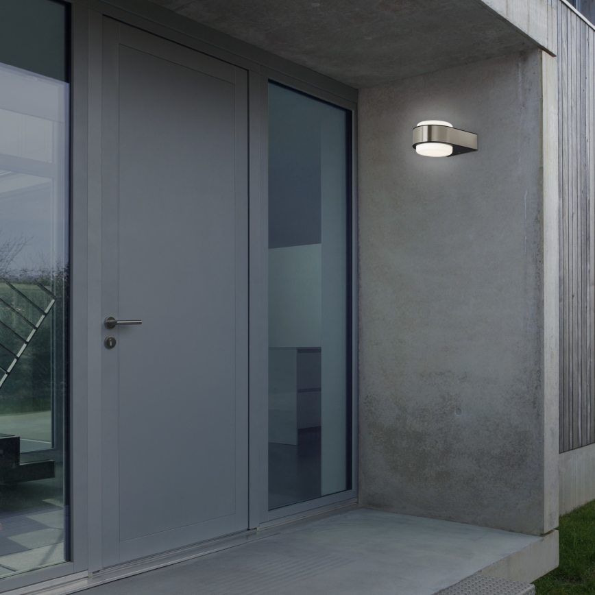 Briloner 3035-012- LED Vonkajšie nástenné svietidlo HANAU LED/6,5W/230V IP44 matný chróm