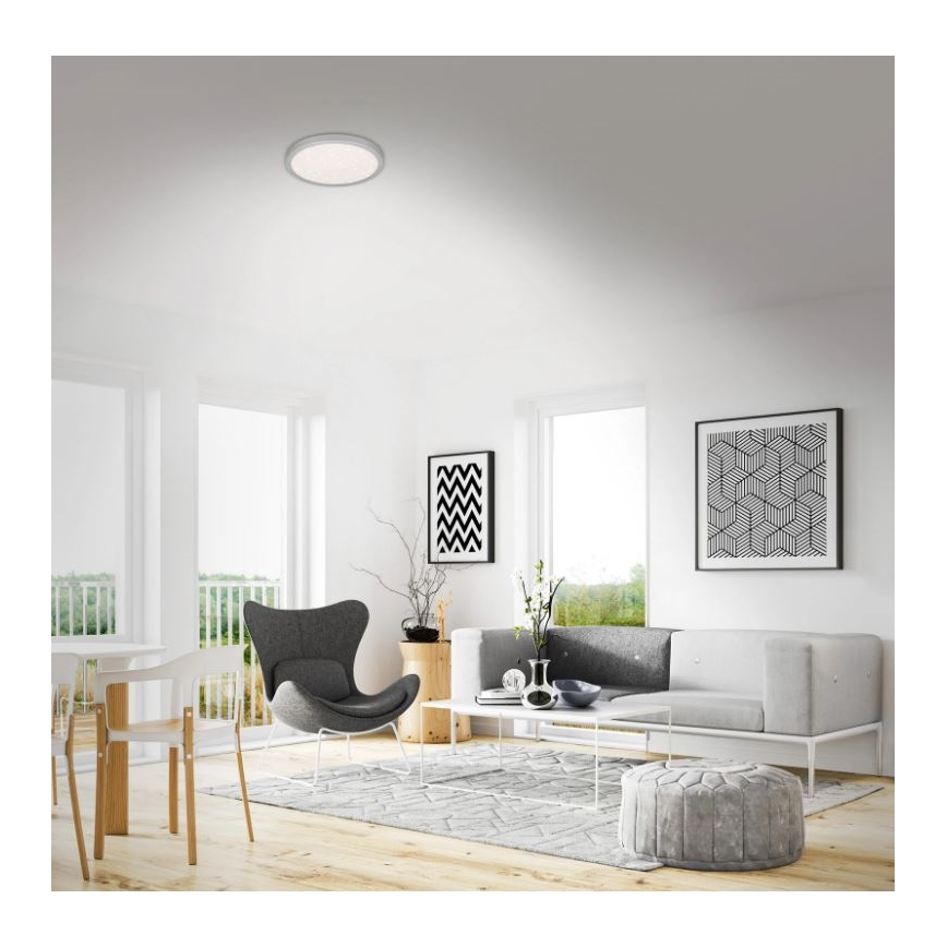 Briloner 3048-014 - LED Stropné svietidlo RUNA LED/18W/230V strieborná