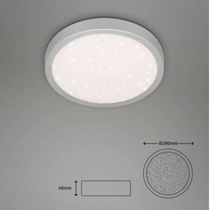 Briloner 3048-014 - LED Stropné svietidlo RUNA LED/18W/230V strieborná