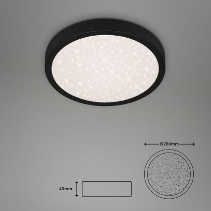 Briloner 3048-015 - LED Stropné svietidlo RUNA LED/18W/230V čierna