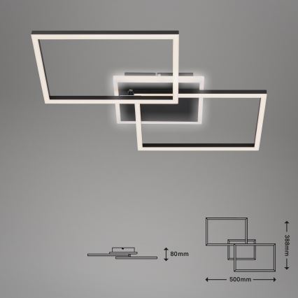 Briloner 3049-015 - LED Stmievateľné stropné svietidlo FRAME LED/40W/230V + diaľkové ovládanie