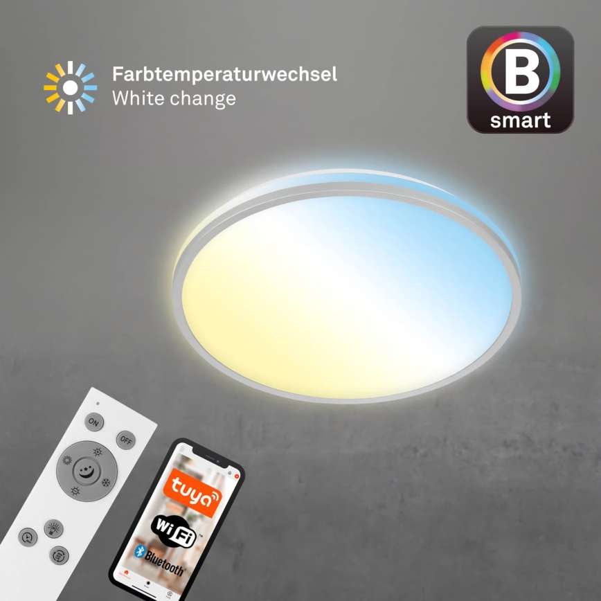 Briloner 3064-014 - LED Stmievateľné stropné svietidlo IVY LED/24W/230V Wi‑Fi Tuya pr. 33,3 cm + diaľkové ovládanie