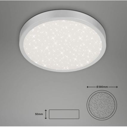 Briloner 3071-014 - LED Stropné svietidlo RUNA LED/24W/230V strieborná