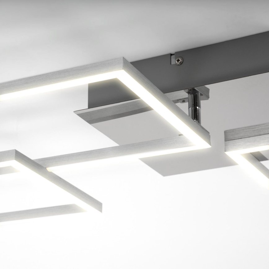 Briloner 3091-018 - LED Stmievateľné stropné svietidlo FRAME LED/30W/230V lesklý chróm