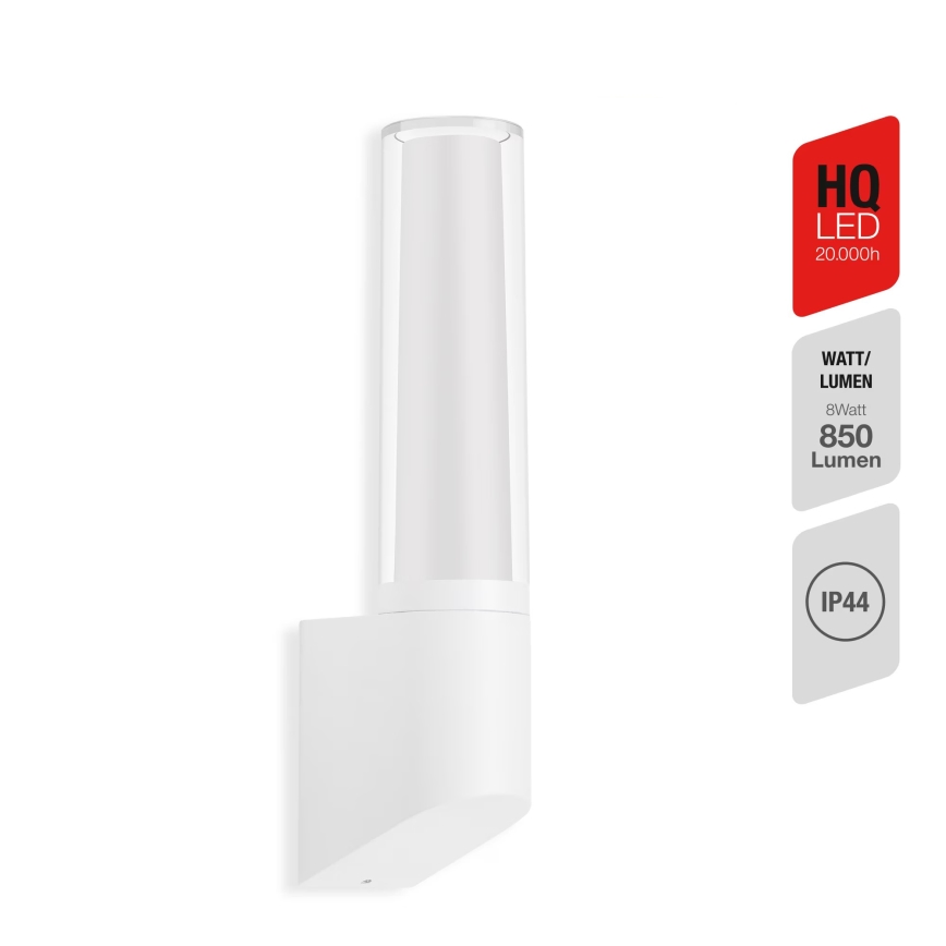 Briloner 311306TF - LED Vonkajšie nástenné svietidlo LED/8W/230V 4000K IP44 biela
