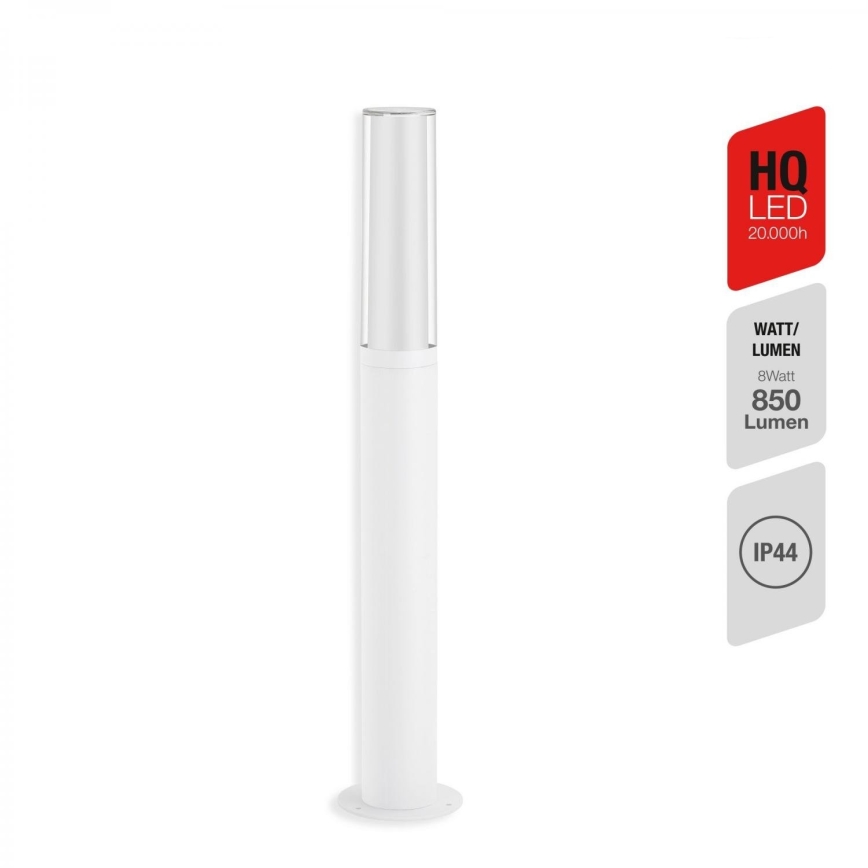 Briloner 311406TF - LED Vonkajšia lampa LED/8W/230V IP44 4000K 57 cm biela