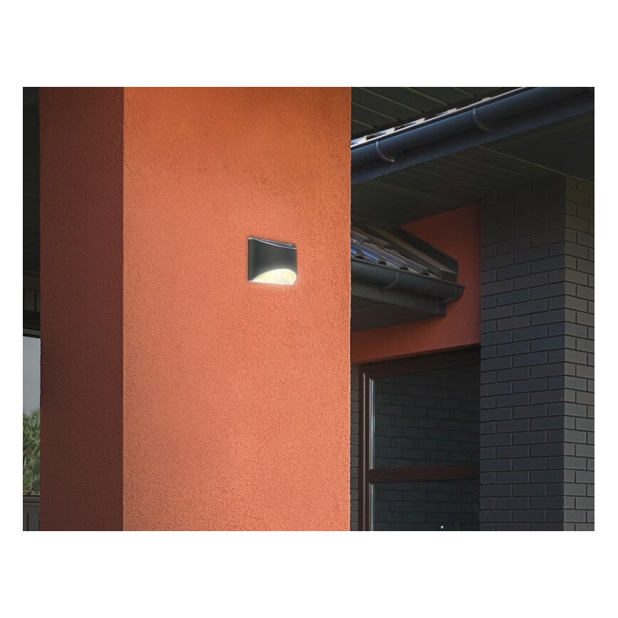 Briloner 3133015 - LED Solárne nástenné svietidlo LED/2W/3,7V IP44 3000K