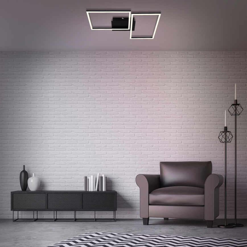 Briloner 3149-018 - LED Stmievateľný prisadený luster FRAME 2xLED/15W/230V +  diaľkové ovládanie