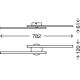 Briloner 3163-029 - LED Prisadený luster GO 2xLED/9W/230V