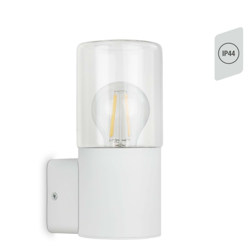 Briloner 320506TF - Vonkajšie nástenné svietidlo 1xE27/12W/230V IP44 biela