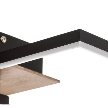 Briloner 3210-014 - LED Stmievateľné stropné svietidlo FRAME 2xLED/11W/230V hnedá