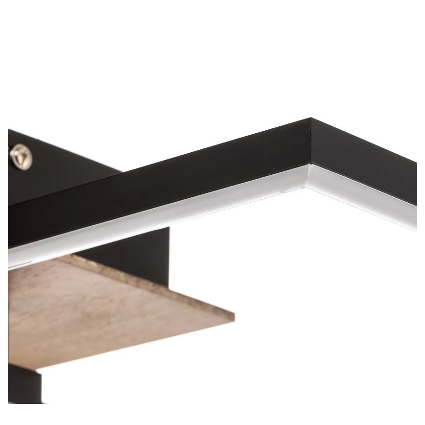 Briloner 3210-014 - LED Stmievateľné stropné svietidlo FRAME 2xLED/11W/230V hnedá