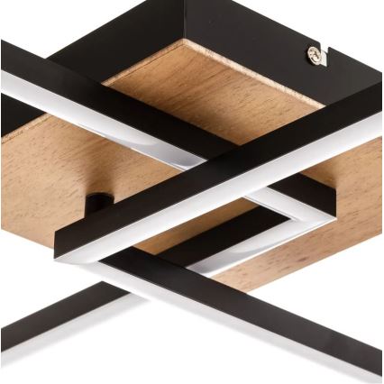 Briloner 3210-014 - LED Stmievateľné stropné svietidlo FRAME 2xLED/11W/230V hnedá