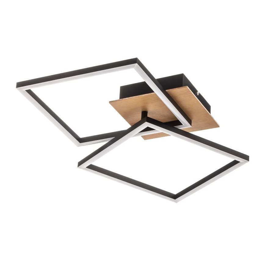 Briloner 3210-014 - LED Stmievateľné stropné svietidlo FRAME 2xLED/11W/230V hnedá