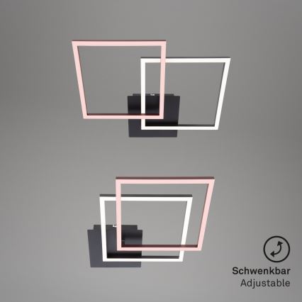 Briloner 3210-015 - LED Stmievateľné stropné svietidlo FRAME 2xLED/11W/230V čierna