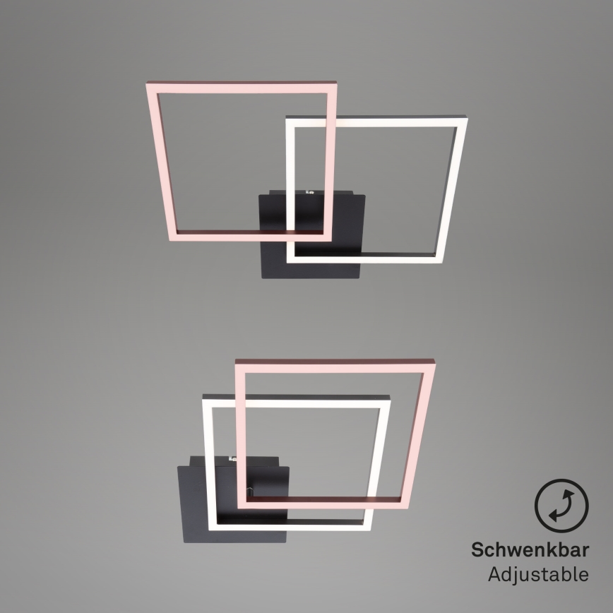 Briloner 3210-015 - LED Stmievateľné stropné svietidlo FRAME 2xLED/11W/230V čierna