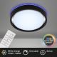 Briloner 3227-015 - LED RGB Stmievateľné stropné svietidlo so senzorom TALENA LED/24W/230V čierna + diaľkové ovládanie