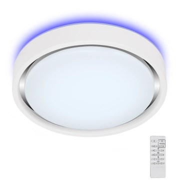 Briloner 3227-016 - LED RGB Stmievateľné svietidlo so senzorom TALENA LED/24W/230V biela + diaľkové ovládanie