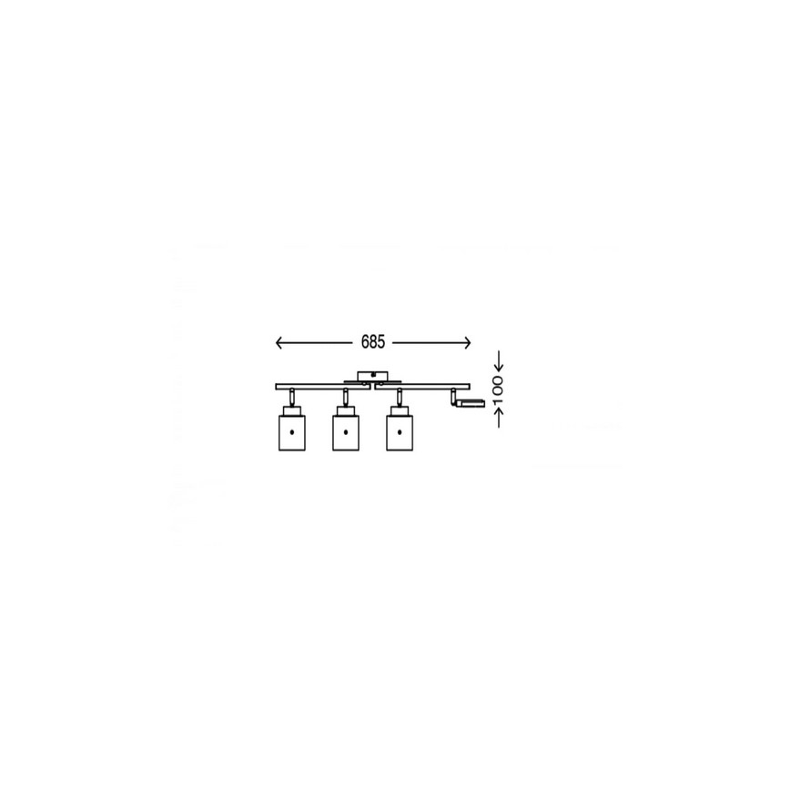 Briloner 3305-047 - LED Bodové svietidlo GLAM 4xLED/4,5W/230V