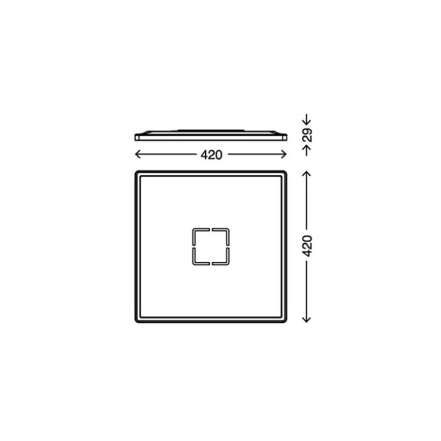 Briloner 3393-015 - LED Stropné svietidlo FREE LED/22W/230V 42x42 cm