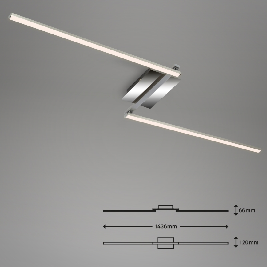 Briloner 3500-018 - LED Prisadený luster STAFF 2xLED/6W/230V