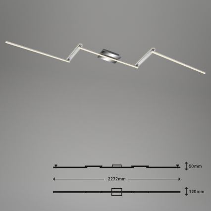 Briloner 3501-018 - LED Prisadený luster STAFF 5xLED/4,8W/230V matný chróm