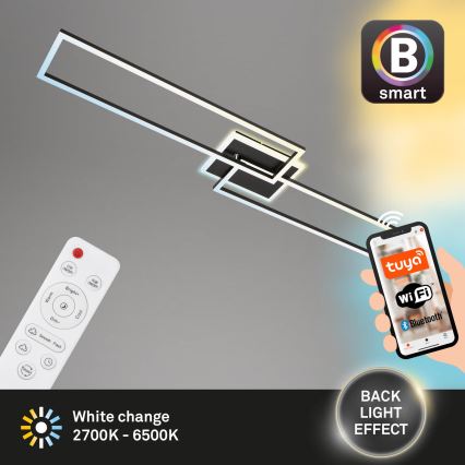 Briloner 3538-015 - LED Stmievateľný luster FRAME 2xLED/20W/230V 2700-6500K Wi-Fi Tuya + diaľkové ovládanie