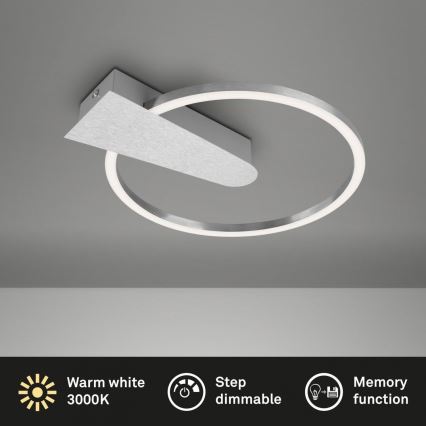 Briloner 3542-018 - LED Stmievateľné stropné svietidlo NICO LED/12W/230V matný chróm