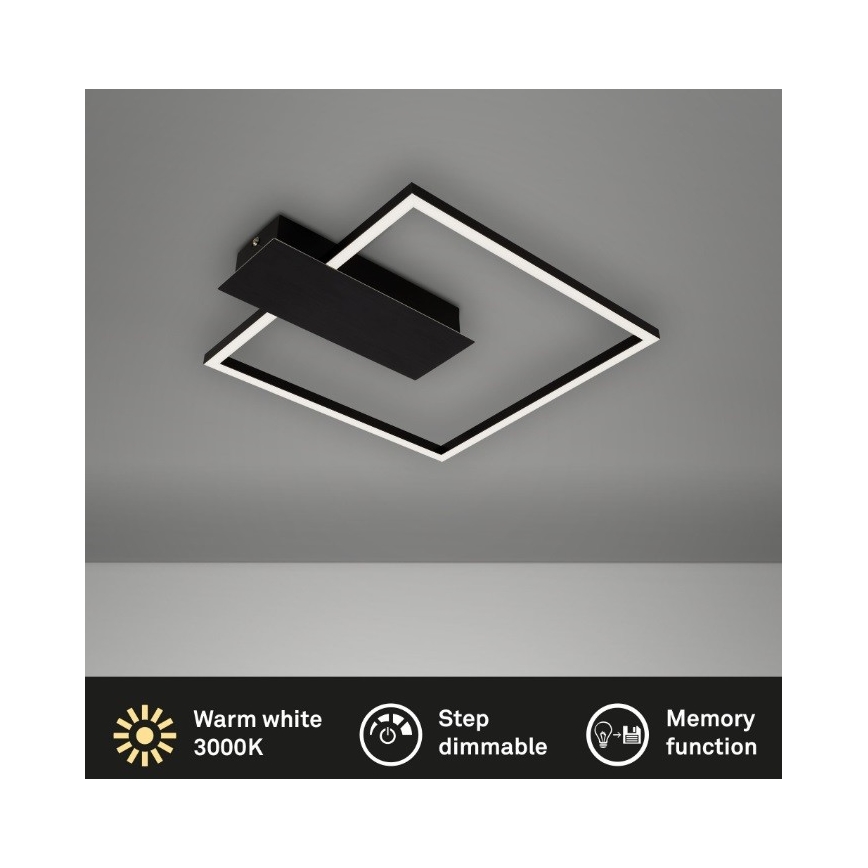 Briloner 3544-015 - LED Stmievateľné stropné svietidlo NICO LED/12W/230V čierna