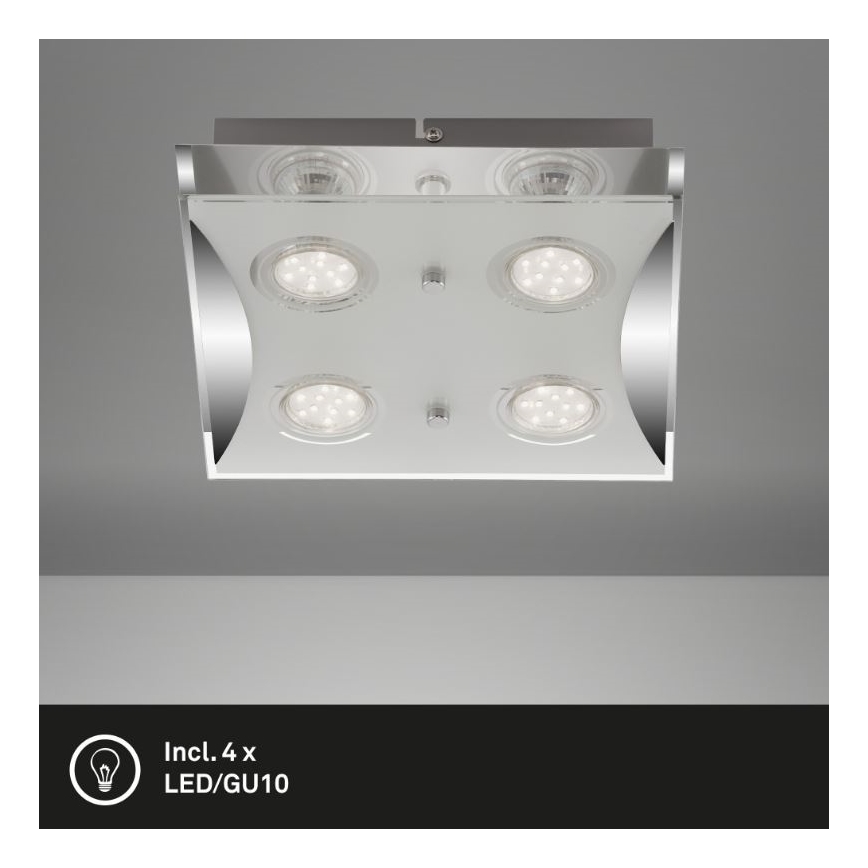 Briloner 3572-048 - LED Stropné svietidlo FLASH 4xGU10/3W/230V
