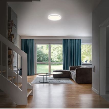 Briloner 3642-416 - LED Kúpeľňové stropné svietidlo SLIM LED/19W/230V IP44 biela