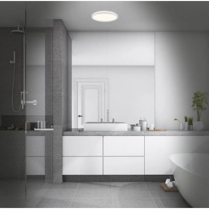 Briloner 3642-416 - LED Kúpeľňové stropné svietidlo SLIM LED/19W/230V IP44 biela