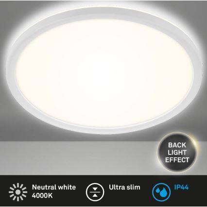 Briloner 3642-416 - LED Kúpeľňové stropné svietidlo SLIM LED/19W/230V IP44 biela