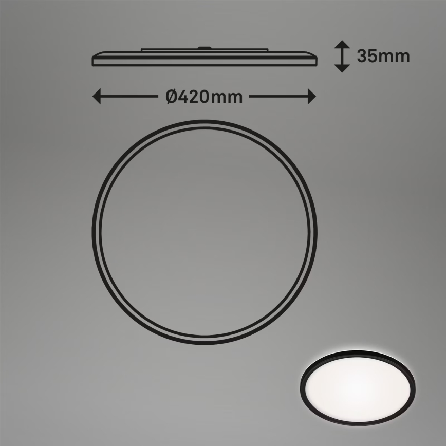 Briloner 3643-415 - LED Kúpeľňové stropné svietidlo LED/22W/230V IP44 4000K