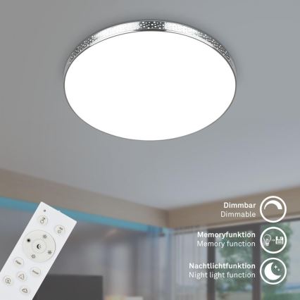 Briloner 3679-018 - LED RGB Stmievateľné kúpeľňové stropné svietidlo MAGA LED/18,5W/230V 3000-6500K pr. 35,5 cm + diaľkové ovládanie