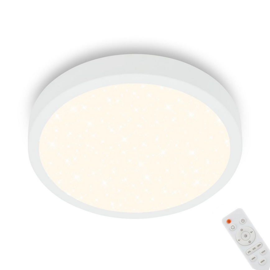 Briloner 3701-016 - LED Stmievateľné stropné svietidlo RUNA LED/18W/230V 2700-6500K biela + diaľkové ovládanie