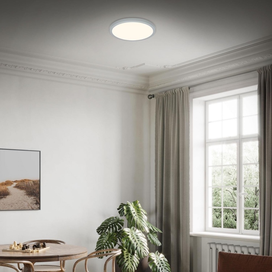 Briloner 3703-014 - LED Stropné svietidlo RUNA LED/24W/230V 3000K pr. 38 cm strieborná