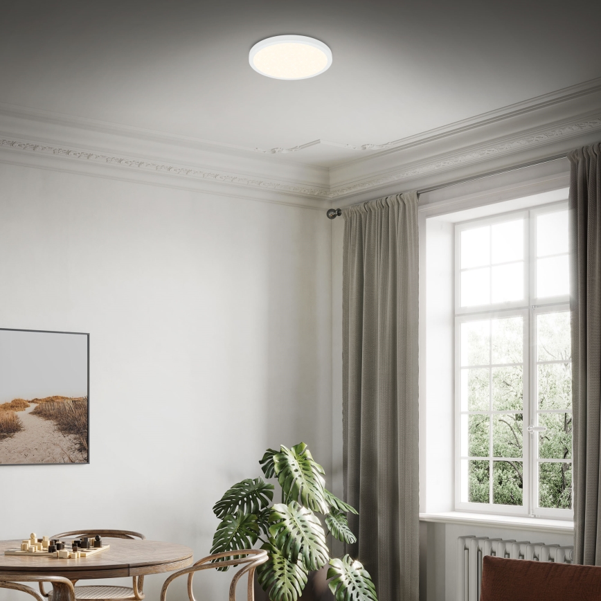 Briloner 3704-016 - LED Stmievateľné stropné svietidlo RUNA LED/22W/230V 2700-6500K biela + diaľkové ovládanie