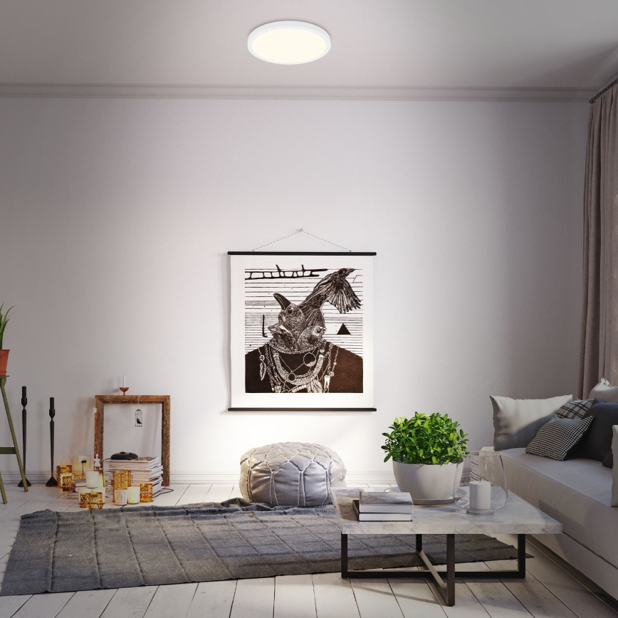 Briloner 3704-016 - LED Stmievateľné stropné svietidlo RUNA LED/22W/230V 2700-6500K biela + diaľkové ovládanie