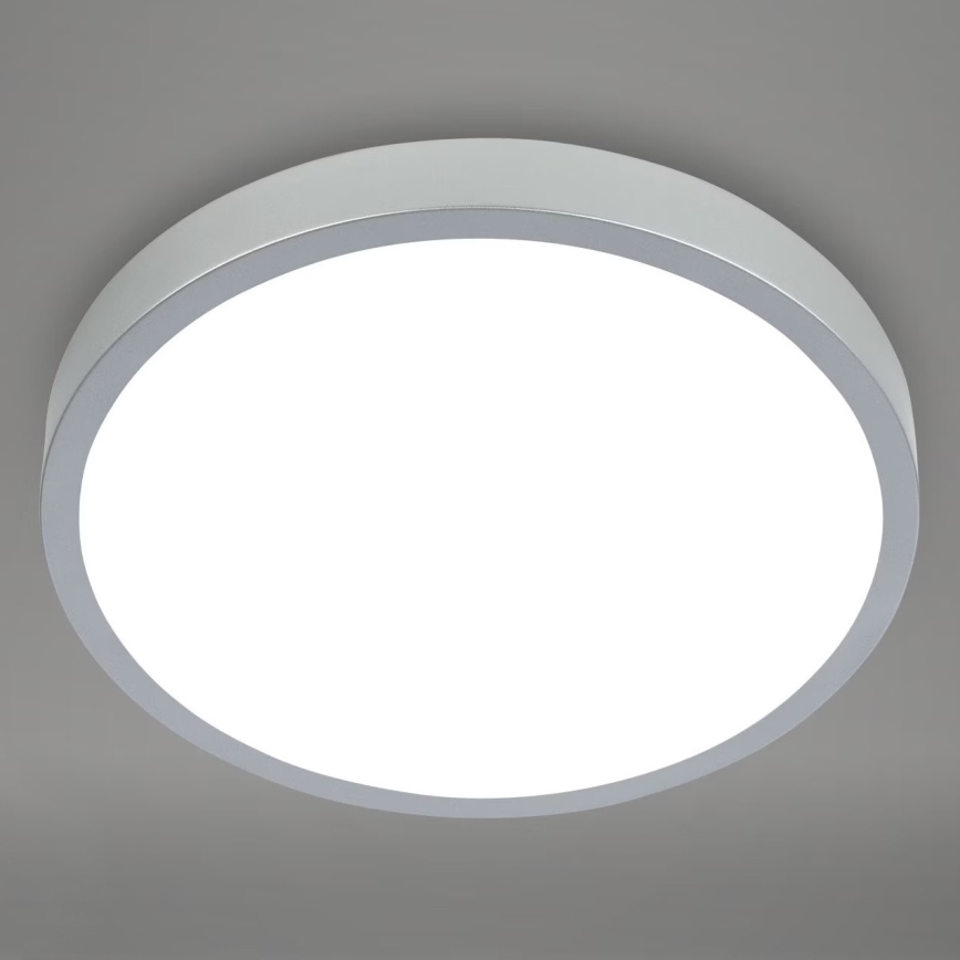 Briloner 3709-014 - LED RGBW Stmievateľné stropné svietidlo LED/22W/230V 4000K pr. 38 cm strieborná + diaľkové ovládanie