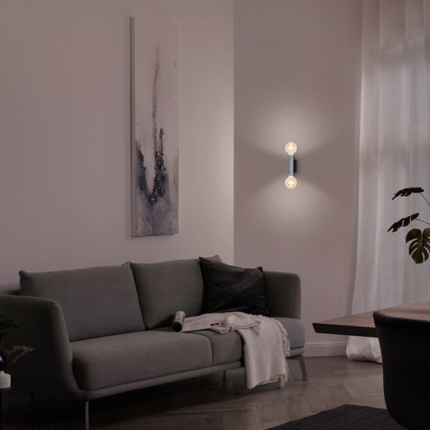 Briloner 3710-024 - Nástenné svietidlo 2xE27/10W/230V