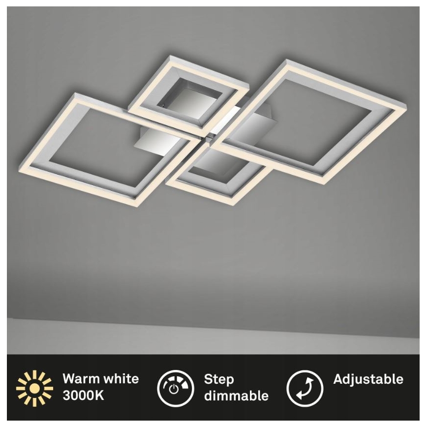 Briloner 3727-019 - LED Stmievateľné stropné svietidlo FRAME LED/38W/230V