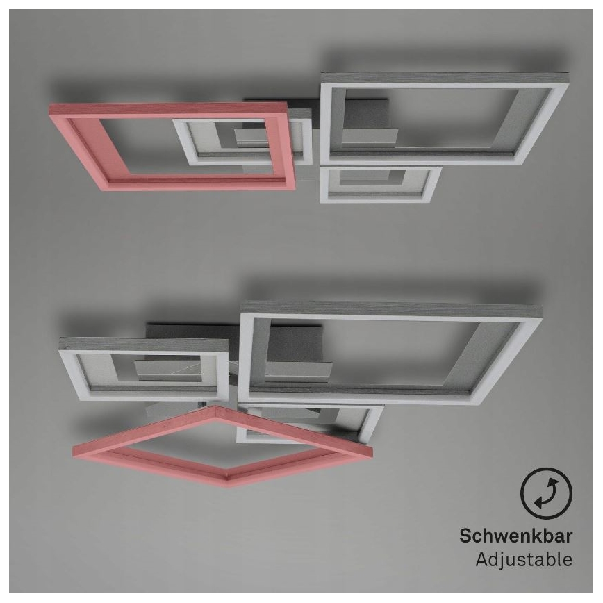 Briloner 3727-019 - LED Stmievateľné stropné svietidlo FRAME LED/38W/230V