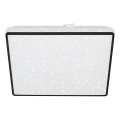 Briloner 3748-415 - LED stropné svietidlo STAR SKY LED/15W/230V 27x27 cm čierna