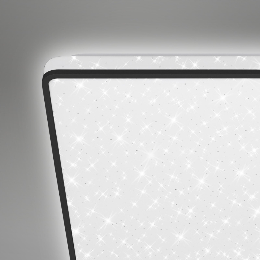 Briloner 3748-415 - LED stropné svietidlo STAR SKY LED/15W/230V 27x27 cm čierna